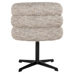 Eetkamerstoel Alexander Jones beige coco swivel vanaf boven