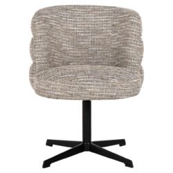 Eetkamerstoel Alexander Jones beige coco swivel vanaf onder