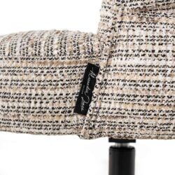 Eetkamerstoel Alexander Jones beige coco swivel met rugleuning