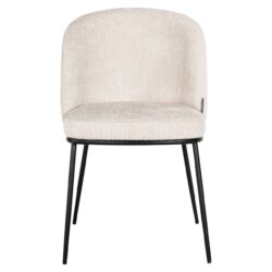 Eetkamerstoel Elvi niagara beige fire retardant van voor