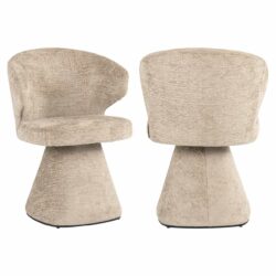 Detail van de armleuning van de Eetkamerstoel Gatsbi desert fusion