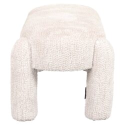 Textuur van de bank Holly lovely cream, comfortabel en neutraal