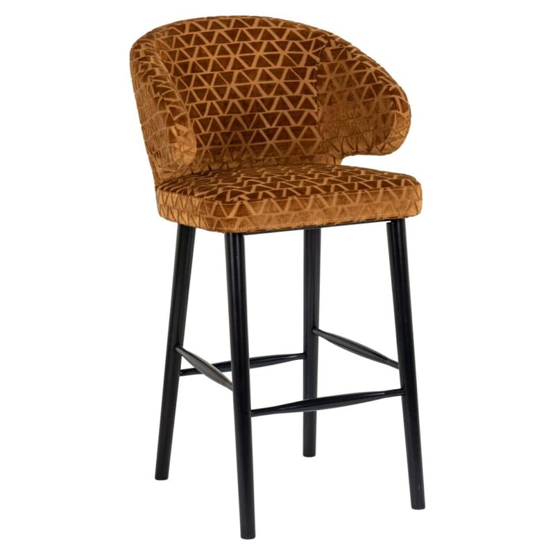 Barstoel Indigo old gold triangle