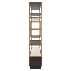 Textuur eikenfineer wandkast Claremont brown