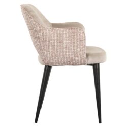 Eetkamerstoel Giovanna in trendy roze in interieur