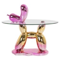 Usha bijzettafel in interieur, pink en goud