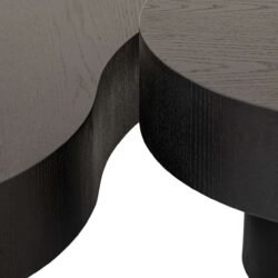 Detail handgemaakt eikenfineer multiplex dark coffee