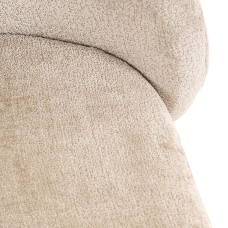 Hondenbed Bingo clay chenille in een interieur, stijlvol en praktisch