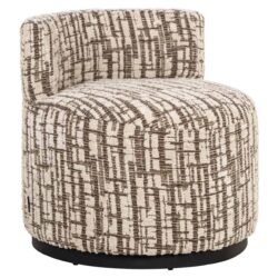 Textuur van de cream stof op de lounge stoel Franny