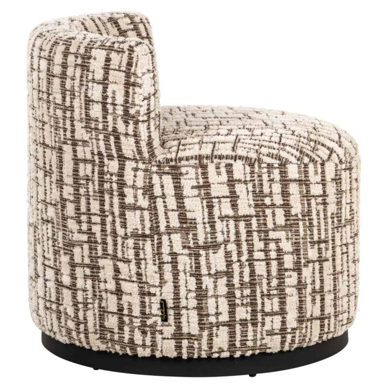 Lounge stoel Franny cream in een modern interieur, comfortabel zitmeubel