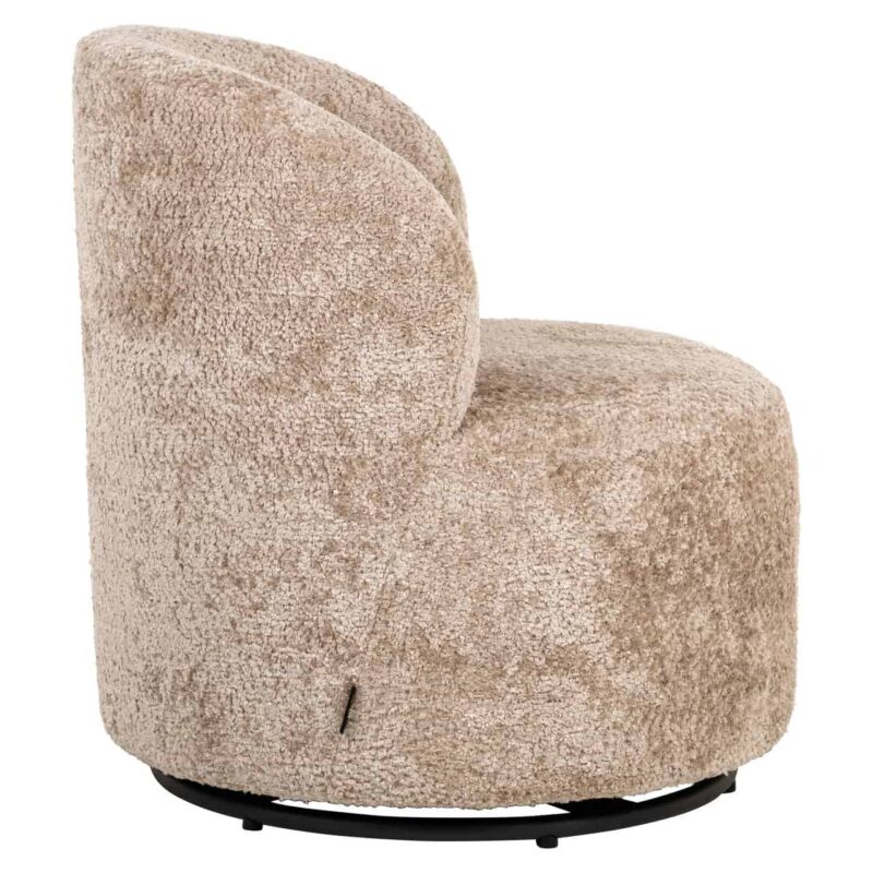Lounge stoel Jackie sheep natural swivel in kinderkamer