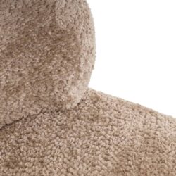 Lounge stoel Jackie sheep natural swivel detail handgemaakt