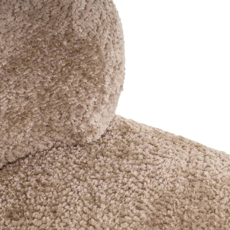 Lounge stoel Jackie sheep natural swivel detail handgemaakt