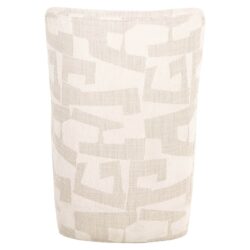 Eetkamerstoel Lorain beige graffic on wheels