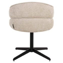 Eetkamerstoel Angelina cream unicorn swivel