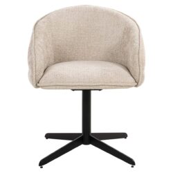 Eetkamerstoel Angelina cream unicorn swivel