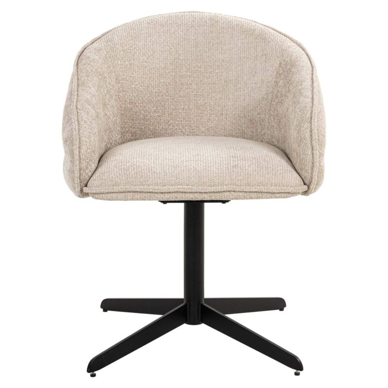 Eetkamerstoel Angelina cream unicorn swivel