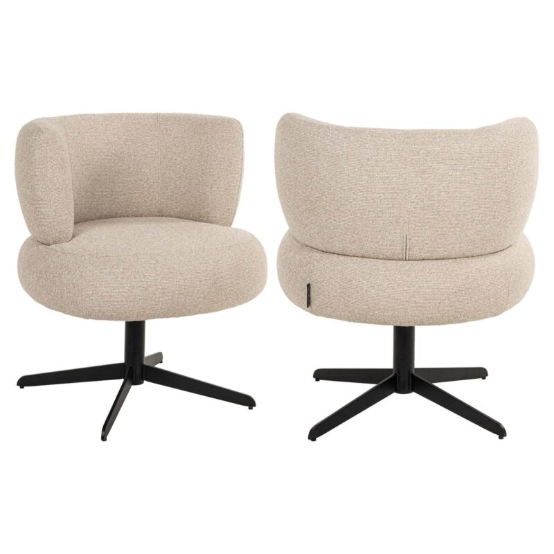 Eetkamerstoel Alexis biscotti swivel