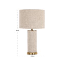 Tafellamp Joline beige