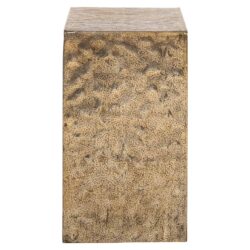 Novan goud bijzettafel aluminium handgemaakt in interieur