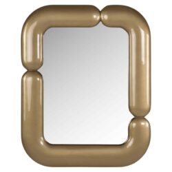 Detail van het gouden frame van de spiegel Aubry
