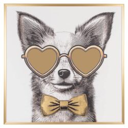 Detail van goudkleurige tekstuur op Wall art Bodhy