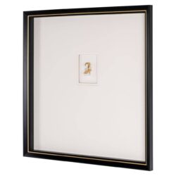 Wall art Danni in modern interieur, goud en wit
