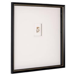 Afbeelding van achterkant van Wall art Danni, goud en wit