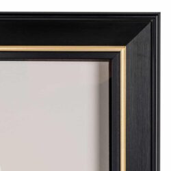 Wall art Danni vanuit een andere hoek, goud en wit