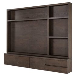 TV-meubel Lachance brown 3-doors 2-drawers