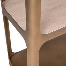 Kleur wandkast Claridge beige met goud accenten