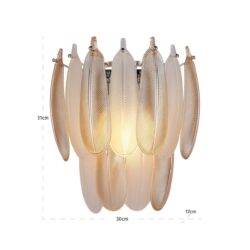 Wandlamp Chloe brass antique