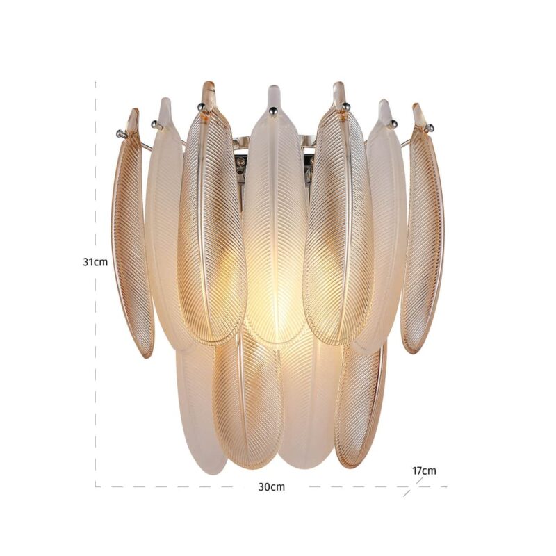 Wandlamp Chloe brass antique