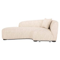 Bank Pandora beige angora lounge left
