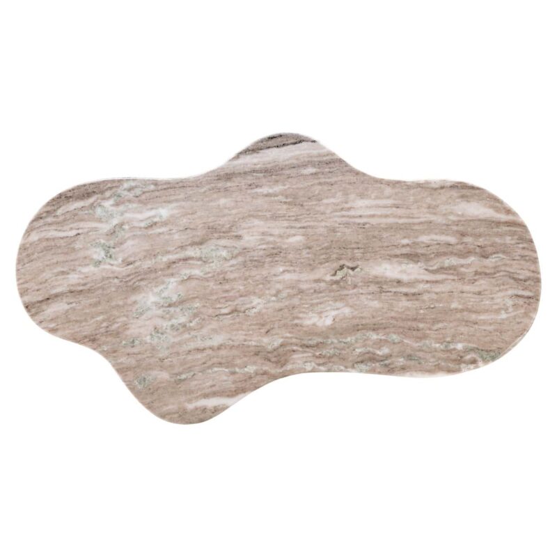 Perspectief van salontafel Abandos brass antique van boven