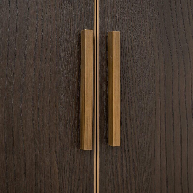 Wandkast Carter large goud eiken materiaal