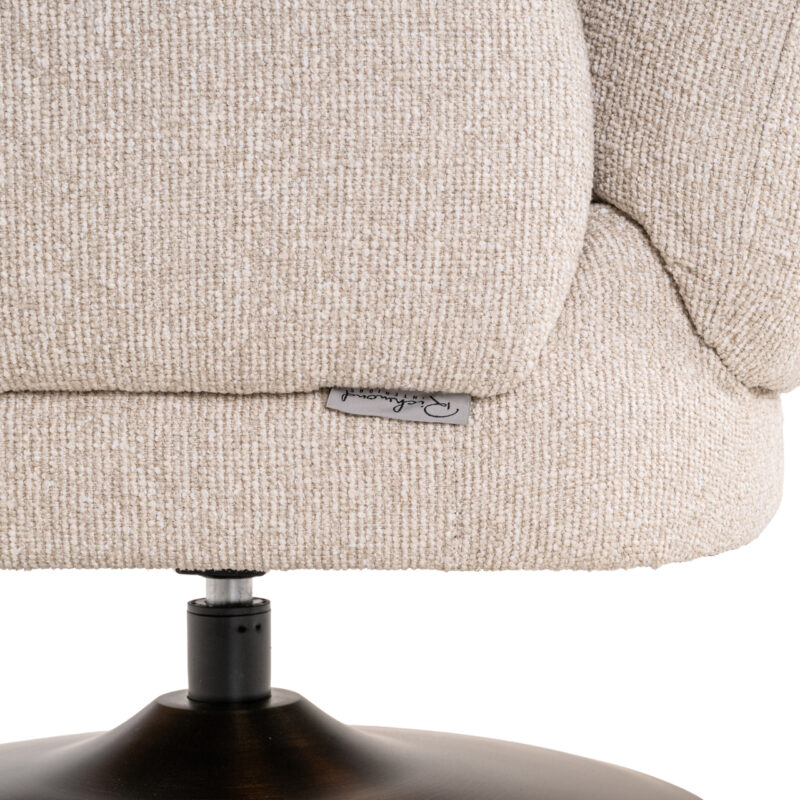 Lounge stoel Kagney biscotti swivel