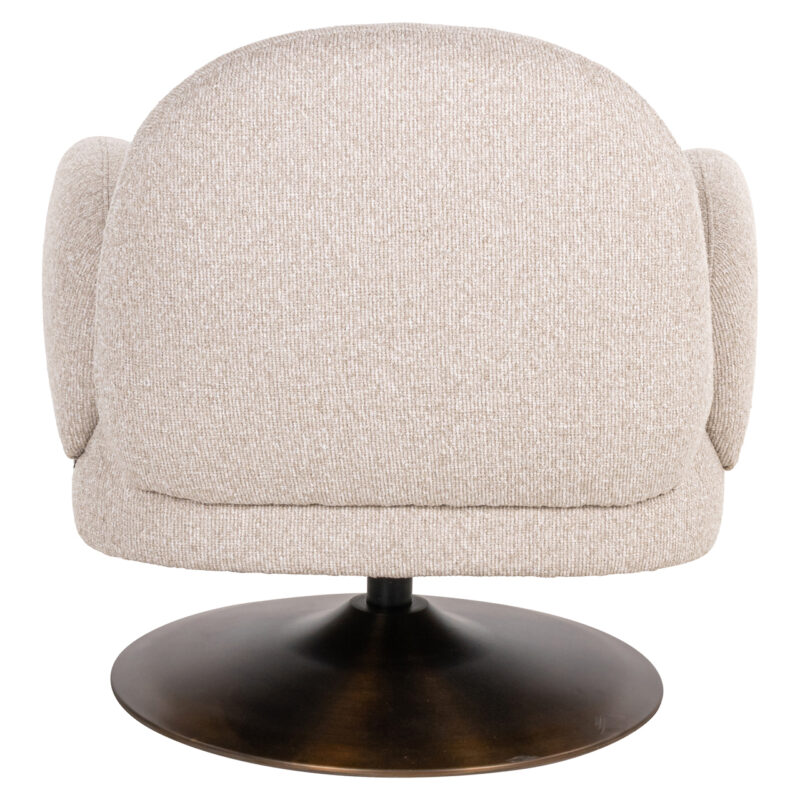 Lounge stoel Kagney biscotti swivel
