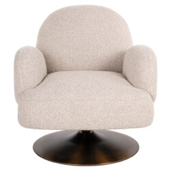 Lounge stoel Kagney biscotti swivel