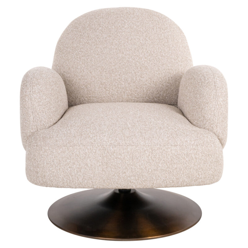Lounge stoel Kagney biscotti swivel