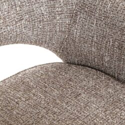 Eetkamerstoel Ginerva earth tweed met handgemaakte details