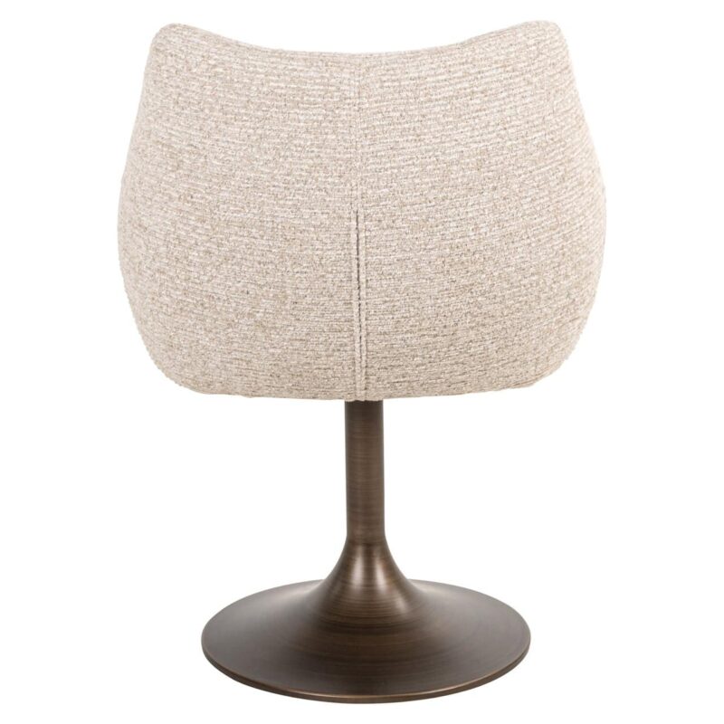 Metalen voet van de eetkamerstoel Aldo natural linear swivel