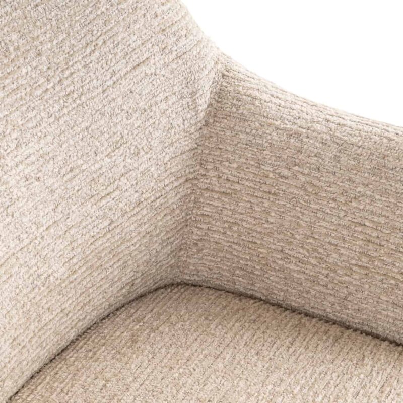 Bekleding van de eetkamerstoel Aldo natural linear swivel