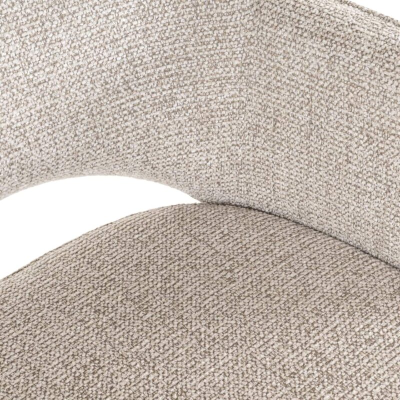 Eetkamerstoel Giovanna vanaf boven, natural fancy kleur