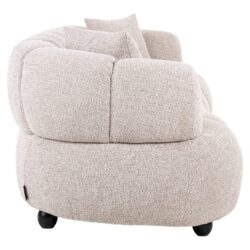 Bank Amelia natural fancy in interieur, zwarte bank met sierkussens