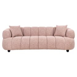 Textuur bank Amelia, hout, polywood, veren, schuim