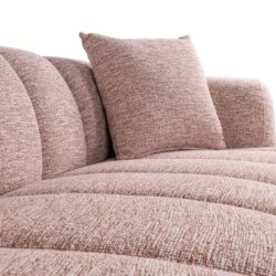 Detail bank Amelia, materiaal, 100% polyester microvezel