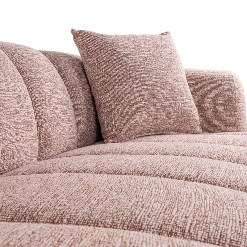 Detail bank Amelia, materiaal, 100% polyester microvezel