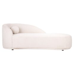 Textuur van cream fancy-stof van Bank Emma cream fancy chaise longue