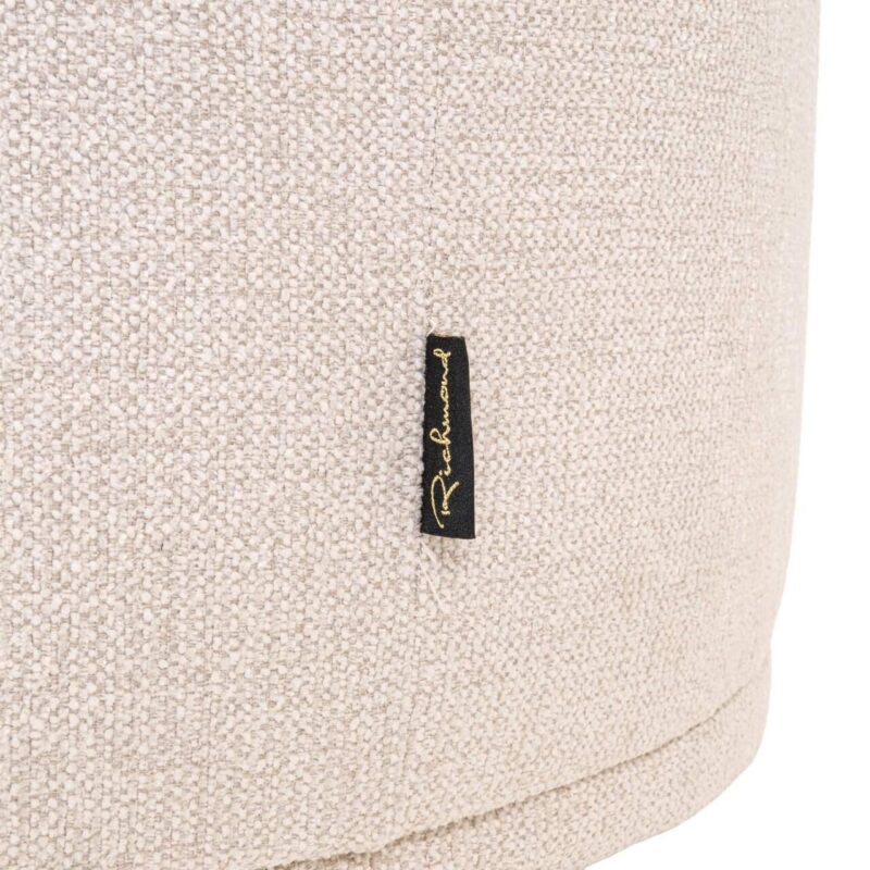 Handgemaakt detail van Bank Emma cream fancy chaise longue